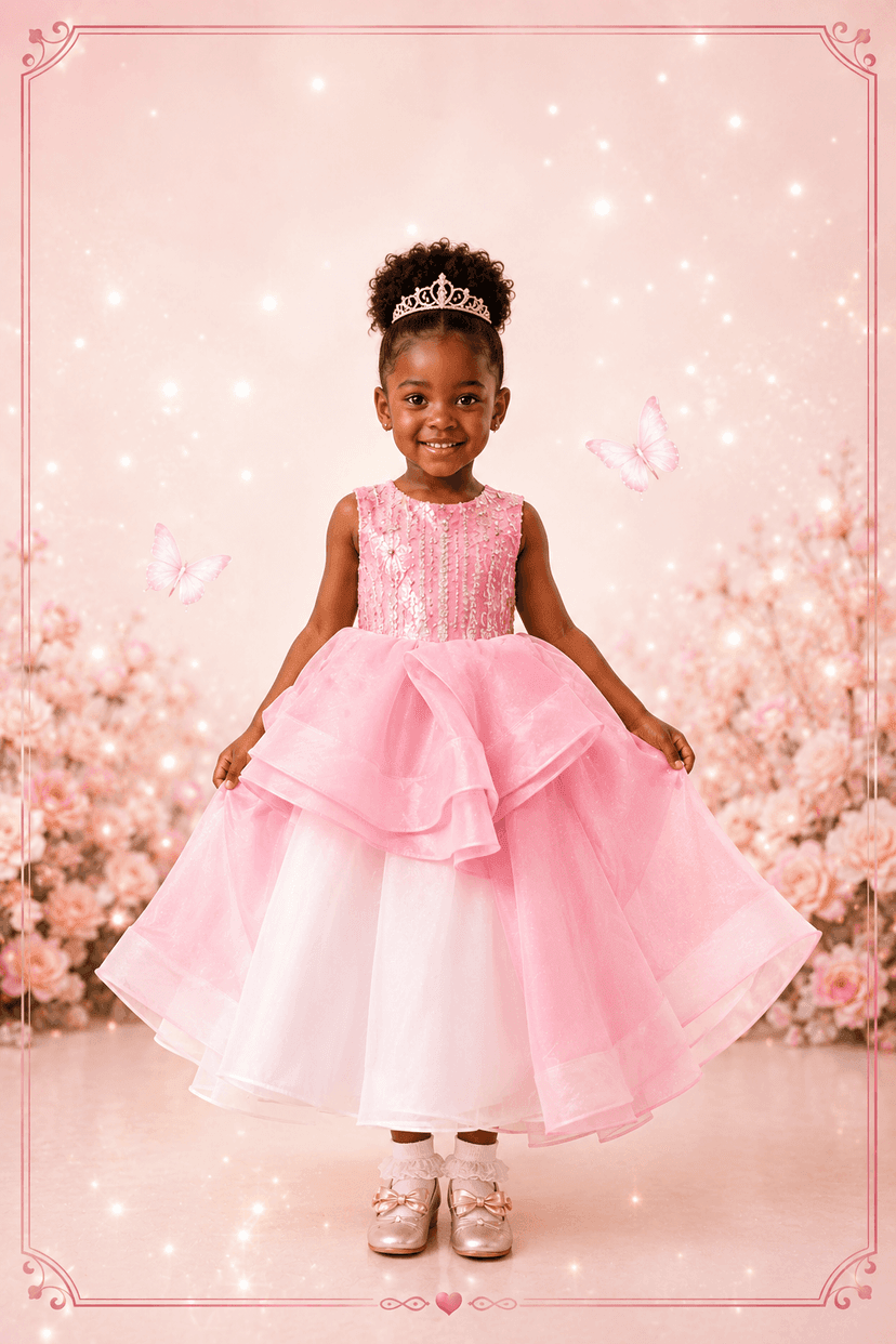 Blush princess dress